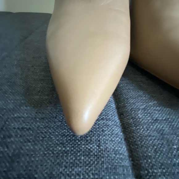 Tony Bianco Womens Caramel Leather Pointed Heel Boots- Sz- 8 1/2 - Picture 14 of 15